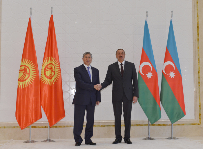 İlham Əliyev Qəbələdə türkiyəli və qırğızıstanlı həmkarları ilə görüşüb (FOTO)