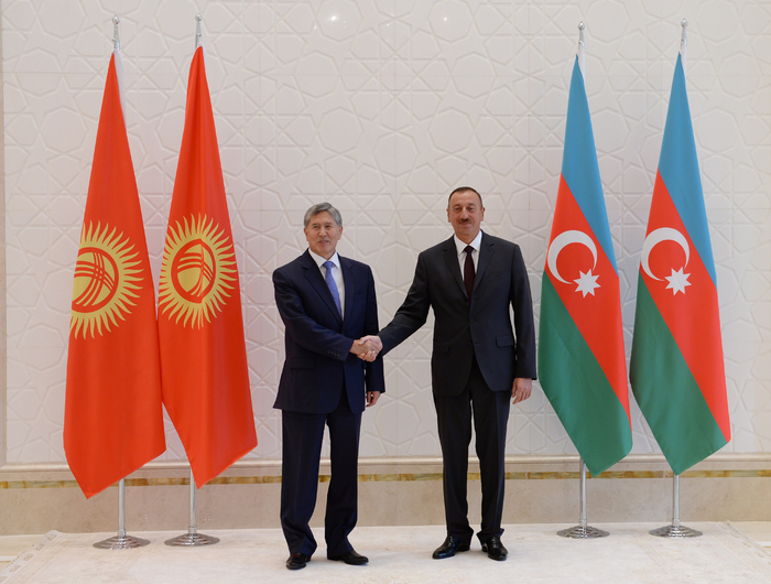 İlham Əliyev Qəbələdə türkiyəli və qırğızıstanlı həmkarları ilə görüşüb (FOTO)