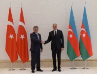 İlham Əliyev Qəbələdə türkiyəli və qırğızıstanlı həmkarları ilə görüşüb (FOTO)
