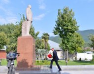 İlham Əliyev Şəkidə səfərdədir (FOTO)