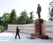 Azərbaycan Prezidenti İlham Əliyev Qax rayonuna səfərə gəlib (FOTO)