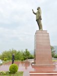 Azərbaycan Prezidenti İlham Əliyev Balakən rayonuna səfərə gəlib (FOTO)