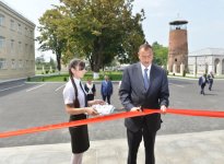 Prezident Zaqatalada Bəhmətli kənd tam orta məktəbinin yeni binasının açılışında iştirak edib (FOTO)