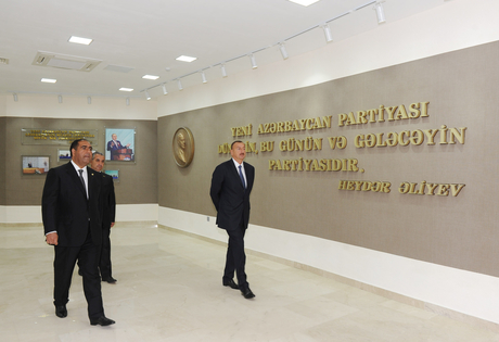 Yeni Azərbaycan Partiyası Balakən rayon təşkilatının yeni binasının açılışı olub (FOTO)