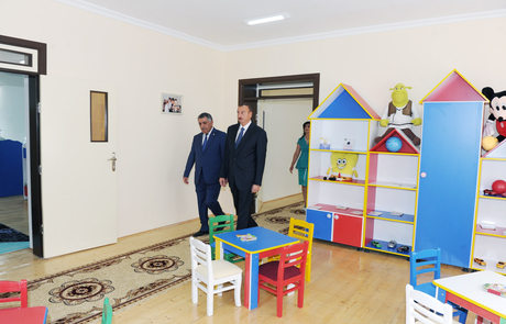 Zaqataladakı “Tumurcuq” uşaq bağçası balacaların istifadəsinə verilib (FOTO)