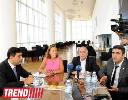 Avropa Gimnastika İttifaqının prezidenti Bakıda Avropa çempionatı və Avropa Oyunlarına hazırlıqdan məmnundur (FOTO)