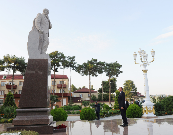 Prezident İlham Əliyev Ağcabədi rayonuna səfərə gəlib (FOTO)