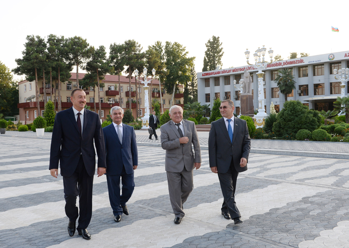 Prezident İlham Əliyev Ağcabədi rayonuna səfərə gəlib (FOTO)