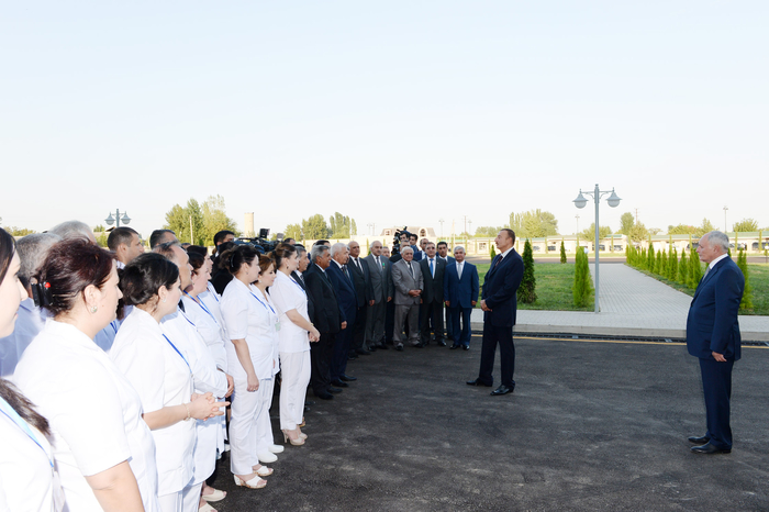 Ağcabədi Rayon Mərkəzi Xəstəxanası istifadəyə verilib (FOTO)