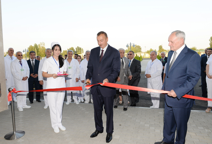 Ağcabədi Rayon Mərkəzi Xəstəxanası istifadəyə verilib (FOTO)