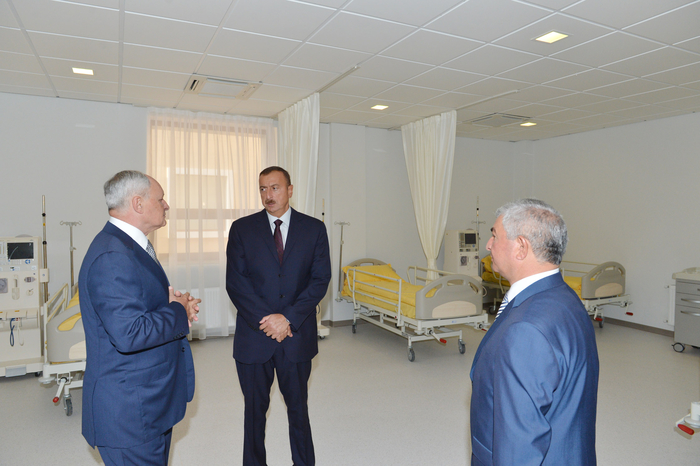 Ağcabədi Rayon Mərkəzi Xəstəxanası istifadəyə verilib (FOTO)