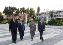 Prezident İlham Əliyev Ağcabədi rayonuna səfərə gəlib (FOTO)