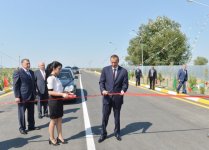 Saatlıda Qarayevkənd-Sımadakənd avtomobil yolu açılıb