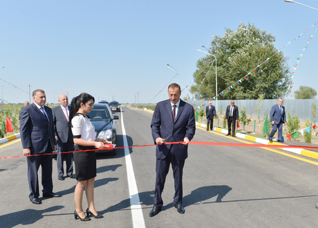 Saatlıda Qarayevkənd-Sımadakənd avtomobil yolu açılıb
