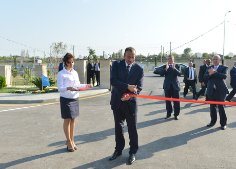 Prezident İlham Əliyev Saatlı Olimpiya İdman Kompleksinin açılışında iştirak edib (FOTO)