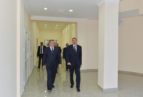 Prezident İlham Əliyev Saatlı Olimpiya İdman Kompleksinin açılışında iştirak edib (FOTO)