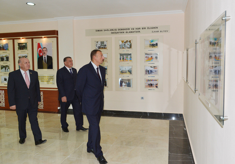 Prezident İlham Əliyev Saatlı Olimpiya İdman Kompleksinin açılışında iştirak edib (FOTO)