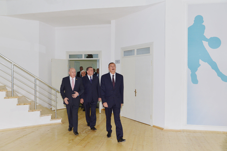 Prezident İlham Əliyev Saatlı Olimpiya İdman Kompleksinin açılışında iştirak edib (FOTO)