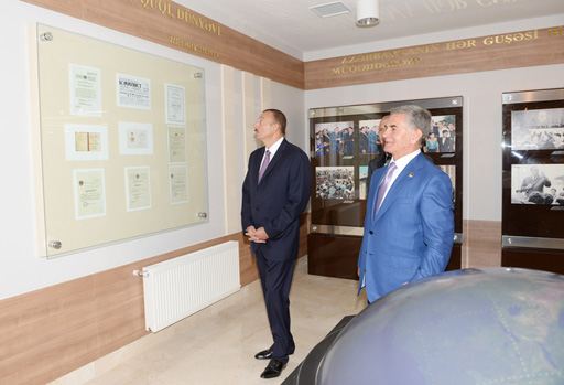 Prezident İlham Əliyev Biləsuvarda Heydər Əliyev Mərkəzinin açılışında iştirak edib (FOTO)