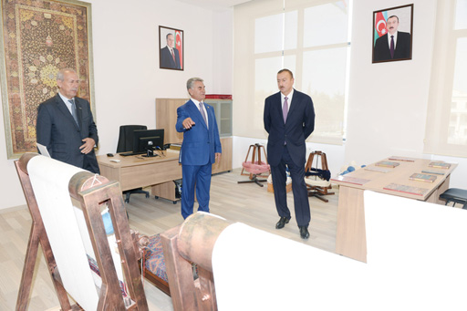 Prezident İlham Əliyev Biləsuvarda Heydər Əliyev Mərkəzinin açılışında iştirak edib (FOTO)
