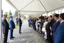 İlham Əliyev Biləsuvar şəhərinə içməli suyun verilməsi mərasimində iştirak edib (FOTO)