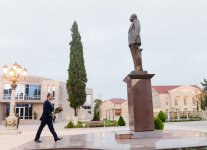 Prezident İlham Əliyev Astara rayonuna səfərə gəlib (FOTO)