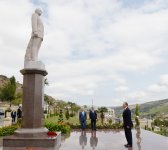 Azərbaycan Prezidenti Yardımlı rayonuna gəlib (FOTO)