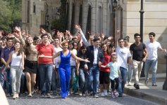 "Mənim Prezidentim" klipinin çəkilişlərində 1000-dən çox gənc iştirak edib (FOTO)
