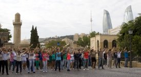 "Mənim Prezidentim" klipinin çəkilişlərində 1000-dən çox gənc iştirak edib (FOTO)