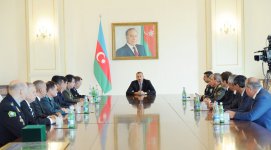 Prezident İlham Əliyev: Sərhədlər nə qədər etibarlı qorunsa, o qədər də vətəndaşlar sülh və əmin-amanlıq şəraitində yaşayacaqlar (FOTO)