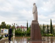 Prezident İlham Əliyev Yevlaxda səfərdədir