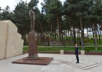 Prezident İlham Əliyev Gədəbəy rayonuna səfərə gəlib (FOTO)