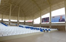 Prezident İlham Əliyev və xanımı Qubada "Yaşıl teatr"ın açılışında iştirak ediblər (FOTO)