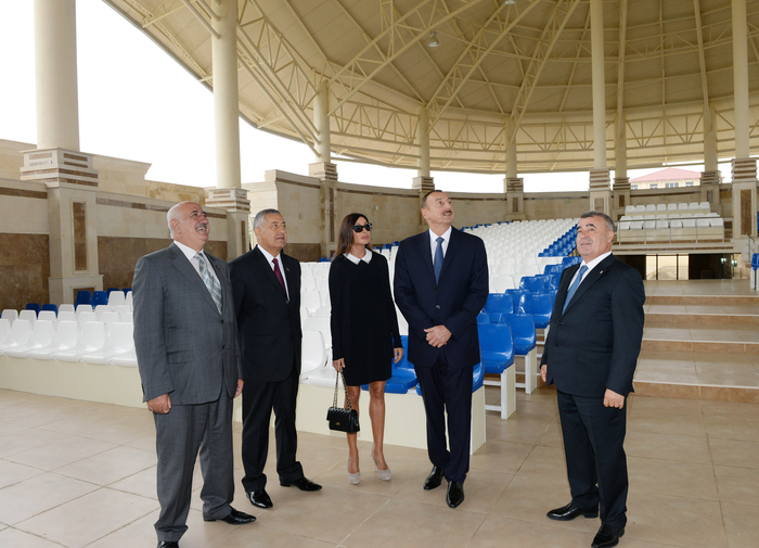 Prezident İlham Əliyev və xanımı Qubada "Yaşıl teatr"ın açılışında iştirak ediblər (FOTO)