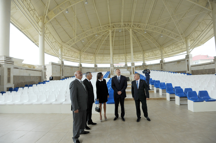 Prezident İlham Əliyev və xanımı Qubada "Yaşıl teatr"ın açılışında iştirak ediblər (FOTO)