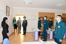 Heydər Əliyev Fondunun vitse-prezidenti Leyla Əliyeva Dövlət Sərhəd Xidmətinin xüsusi məktəbi ilə tanış olub (FOTO)