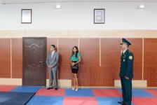 Heydər Əliyev Fondunun vitse-prezidenti Leyla Əliyeva Dövlət Sərhəd Xidmətinin xüsusi məktəbi ilə tanış olub (FOTO)