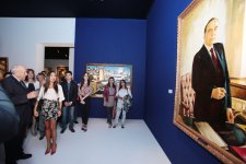 Heydər Əliyev Fondunun vitse-prezidenti Leyla Əliyeva Azərbaycanın xalq rəssamı Tahir Salahovun sərgisinin açılışında iştirak edib (FOTO)