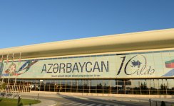 Prezident İlham Əliyev və xanımı “Azərbaycan 10 ildə. Sosial-iqtisadi inkişaf: dövlət proqramlarının icrası” sərgisi ilə tanış olublar (FOTO)