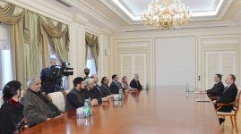 Prezident İlham Əliyev Pakistan Senatı sədrinin başçılıq etdiyi nümayəndə heyətini qəbul edib