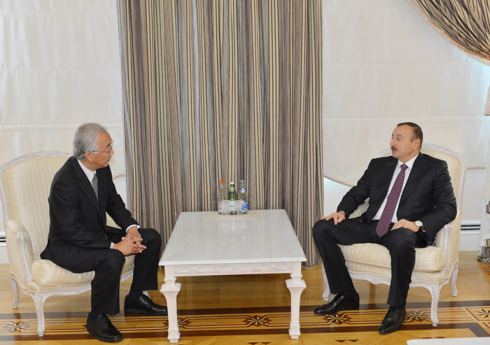 İlham Əliyev Yaponiya səfirini diplomatik fəaliyyətinin başa çatması ilə əlaqədar qəbul edib