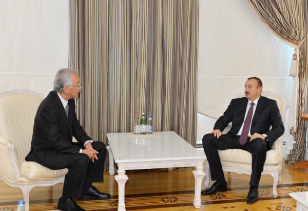 İlham Əliyev Yaponiya səfirini diplomatik fəaliyyətinin başa çatması ilə əlaqədar qəbul edib