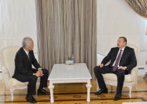 İlham Əliyev Yaponiya səfirini diplomatik fəaliyyətinin başa çatması ilə əlaqədar qəbul edib