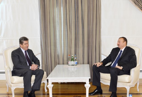 İlham Əliyev Bolqarıstanın keçmiş Prezidenti Georgi Pırvanovu qəbul edib