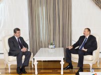 İlham Əliyev Bolqarıstanın keçmiş Prezidenti Georgi Pırvanovu qəbul edib