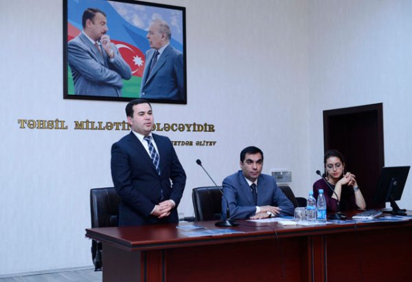 Azərbaycan Prezidenti yanında Gənclər Fondunun sədri Bakı Ali Neft Məktəbinin tələbələri ilə görüşüb (FOTO)
