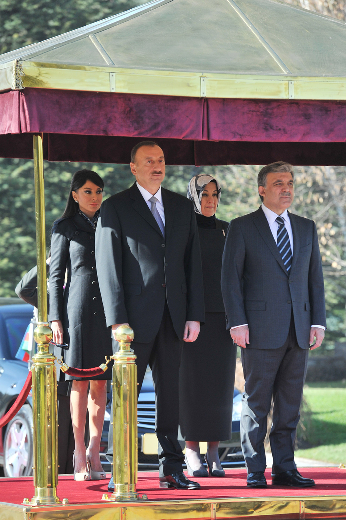 Azərbaycan Prezidenti İlham Əliyevin Ankarada rəsmi qarşılanma mərasimi olub (ƏLAVƏ OLUNUB) (FOTO)