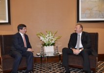 İlham Əliyevin və Türkiyənin xarici işlər naziri Əhməd Davudoğlunun görüşü olub