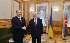 Prezident İlham Əliyev Ukraynanın Baş naziri Nikolay Azarov ilə görüşüb (FOTO)