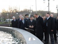 Prezident İlham Əliyev Kiyevdəki Heydər Əliyev parkında görülən işlərlə tanış olub (FOTO)